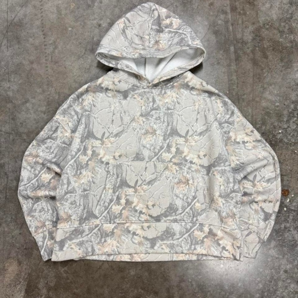 Better/Together Women's Cropped Boxy Soft Camo Hoodie Size L